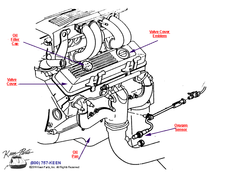 Oil Pan and Engine Diagram for a 1993 Corvette