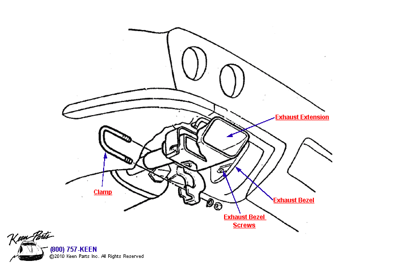 Tailpipe Diagram for a 1969 Corvette