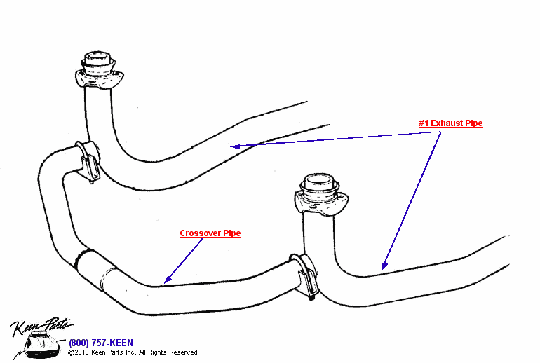 Crossover &amp; #1 Pipe Diagram for a 1971 Corvette