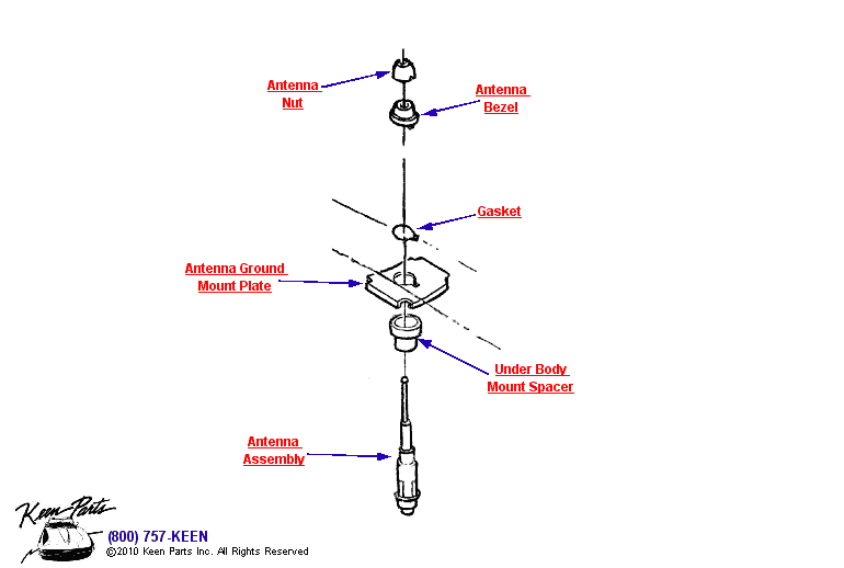 Antenna Diagram for a 2002 Corvette