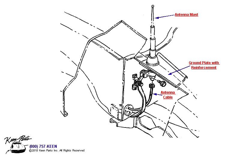 Antenna Diagram for a 2001 Corvette