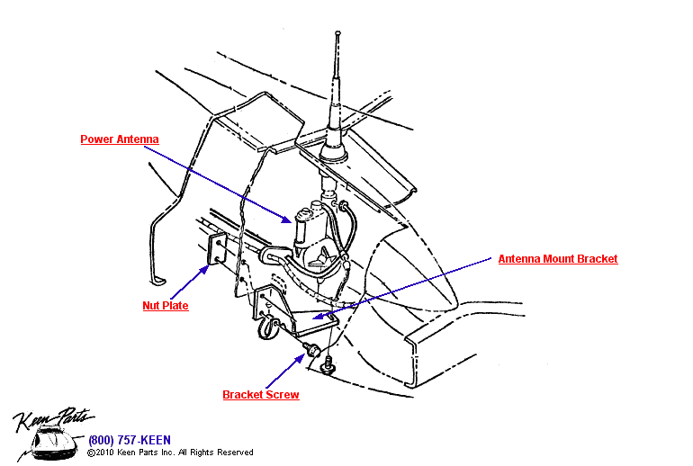 Antenna Diagram for a 1995 Corvette