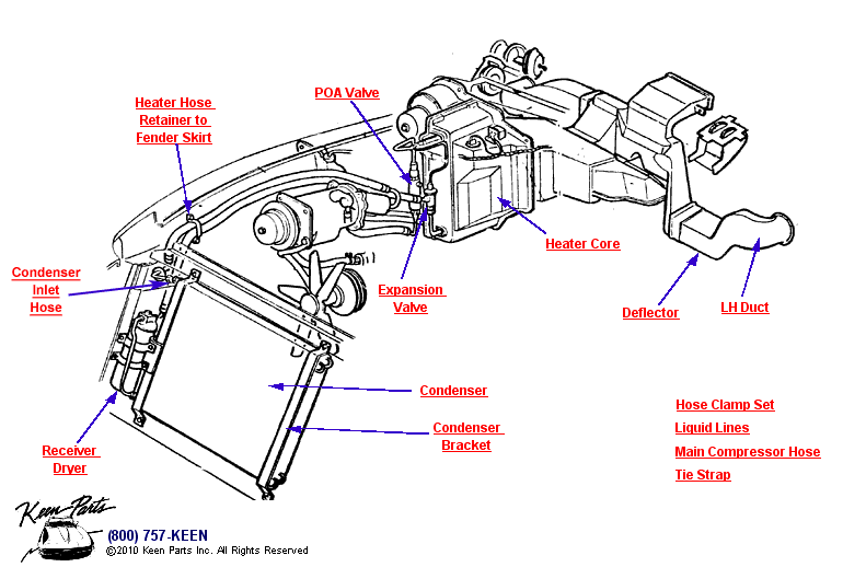AC System Diagram for a 1965 Corvette