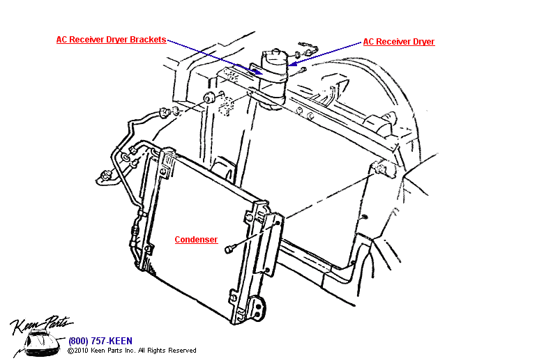 AC Reciever Dryer &amp; Condenser Diagram for a 2023 Corvette