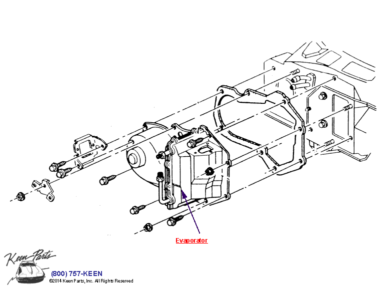 Air Conditioning System Diagram for a 1980 Corvette