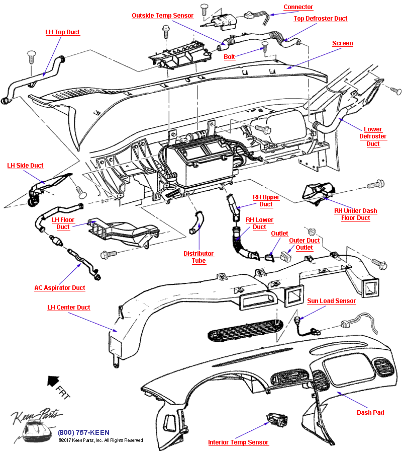  Diagram for a 1954 Corvette