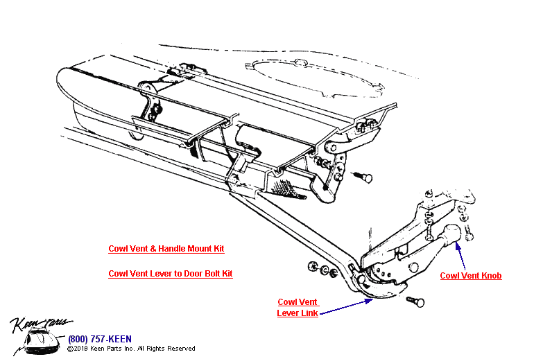 Cowl Ventilator Diagram for a 1980 Corvette