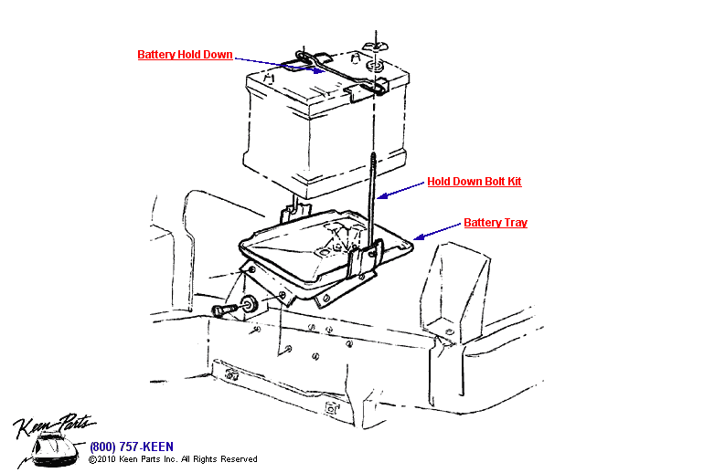 Battery - with AC Diagram for a 2019 Corvette
