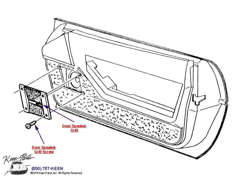 Front Speakers Diagram for a 1993 Corvette