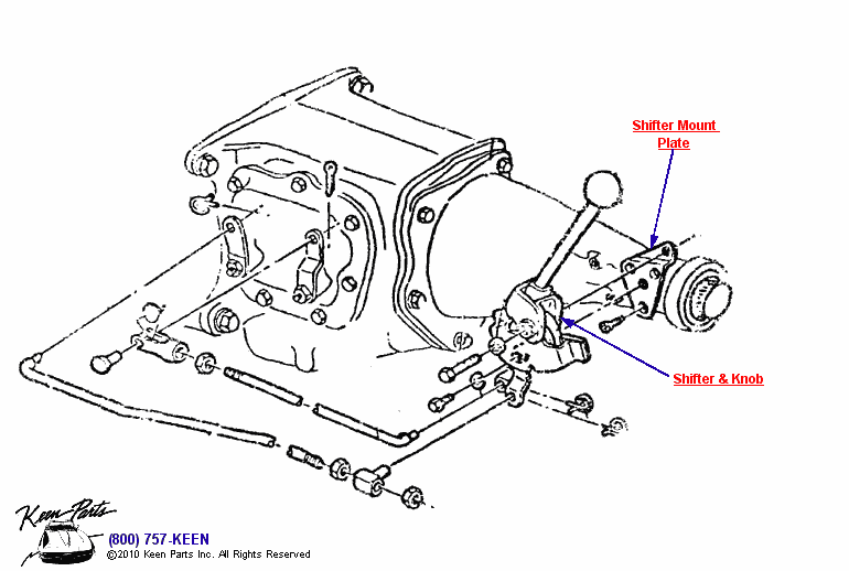 Shifter &amp; Rods Diagram for a 1979 Corvette