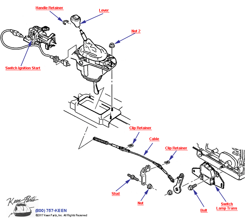 Shifter Switches Diagram for a 1958 Corvette