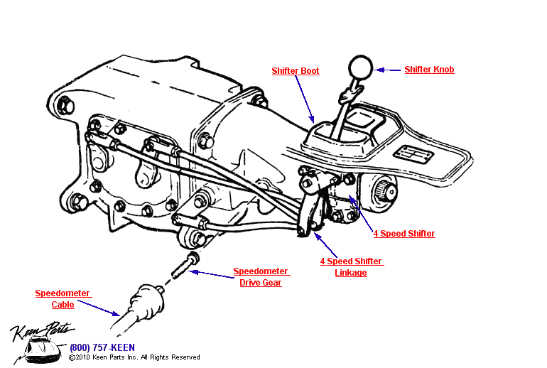Shifter Diagram for a 2013 Corvette