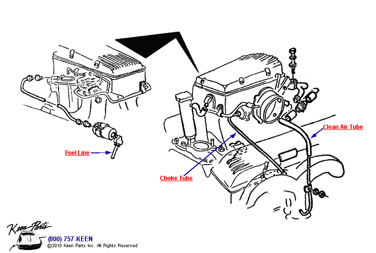 Fuel Injection Fuel Lines Diagram for a 1991 Corvette