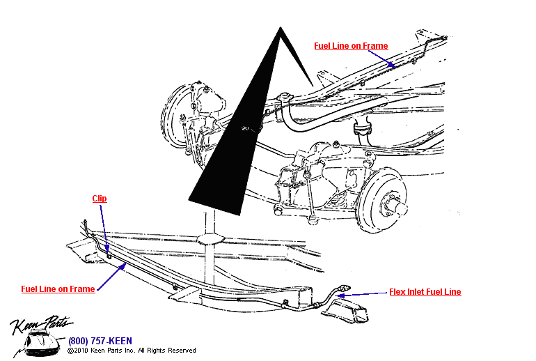 Fuel Line Diagram for a 1958 Corvette