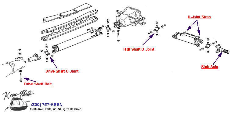 DriveShaft &amp; Half Shaft Diagram for a 1994 Corvette
