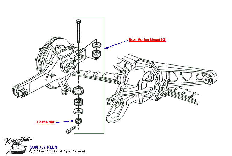 Rear Spring &amp; Spindle Diagram for a 2016 Corvette