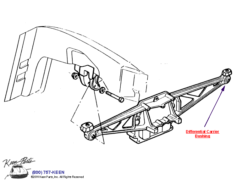 Differential Carrier Diagram for a 1993 Corvette