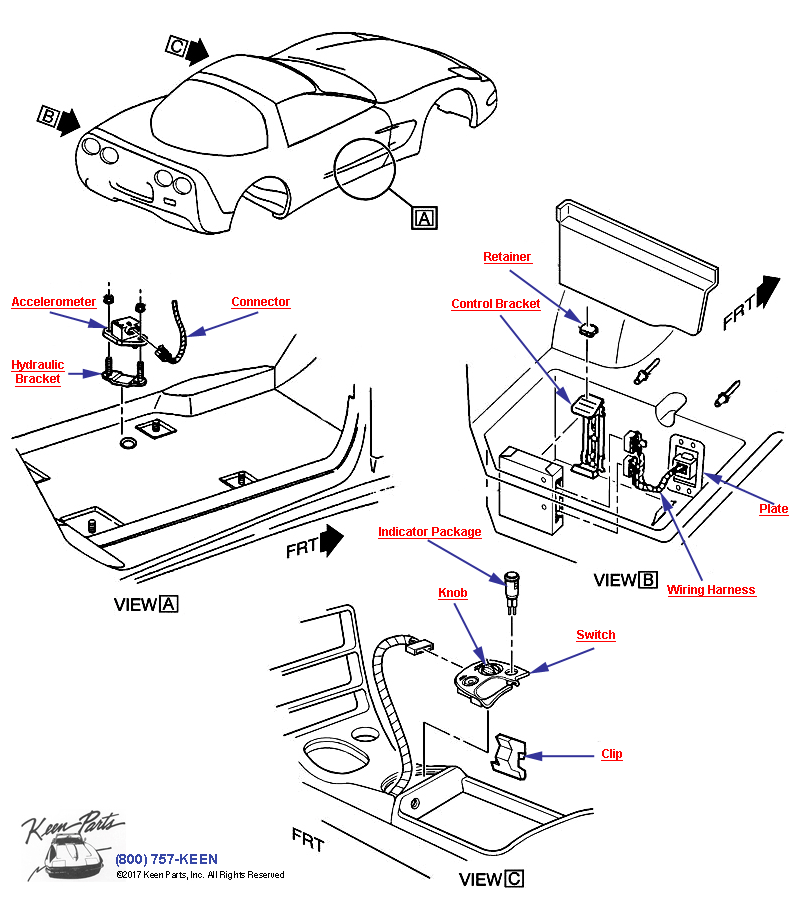 Suspension Controls- Electronic Diagram for a 2003 Corvette
