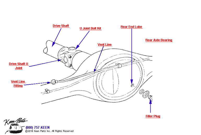 Differential Diagram for a 1957 Corvette