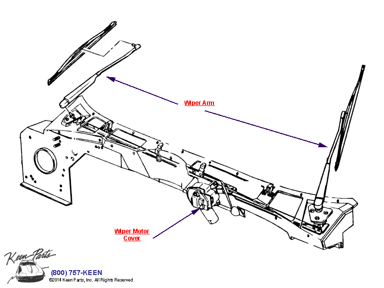 Wiper &amp; Washer System Diagram for a 2002 Corvette