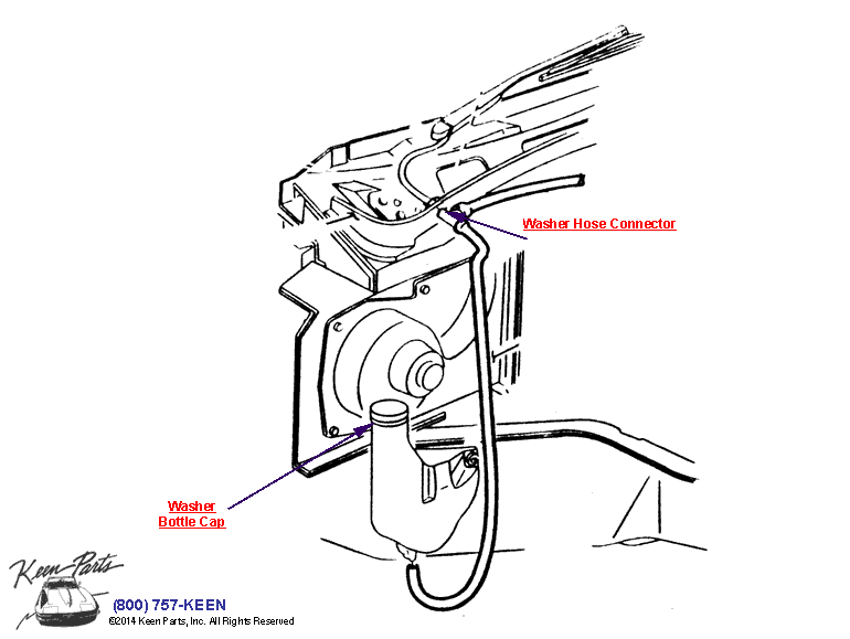 Washer System Diagram for a 2000 Corvette
