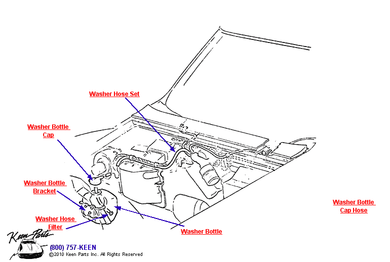 Washer System Diagram for a 2005 Corvette
