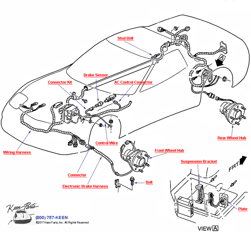 Brake Electrical System / Antilock Diagram for a 2018 Corvette