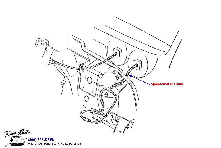 Speedometer Cable Diagram for a 2016 Corvette