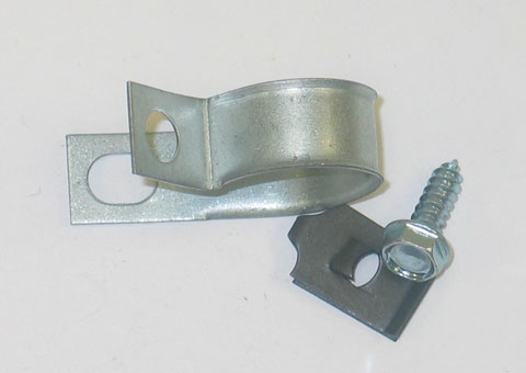 Corvette Antenna Lower Support Clamp with Bolt & Nut