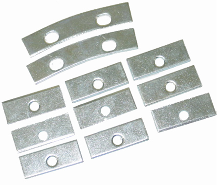 1953-1957 Corvette Grille Oval Mounting Retainer Plate Set (11 Pieces)